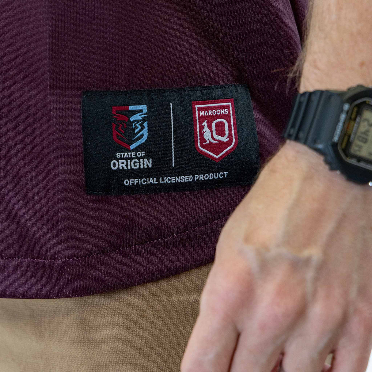 QLD Maroons 'Homer' Baseball Shirt