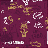 QLD Maroons 'Scrambler' Golf Polo