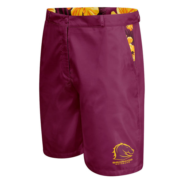 NRL Broncos 'Aloha' Golf Shorts