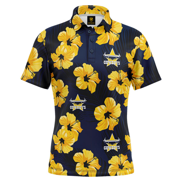 NRL Cowboys 'Aloha' Golf Polo