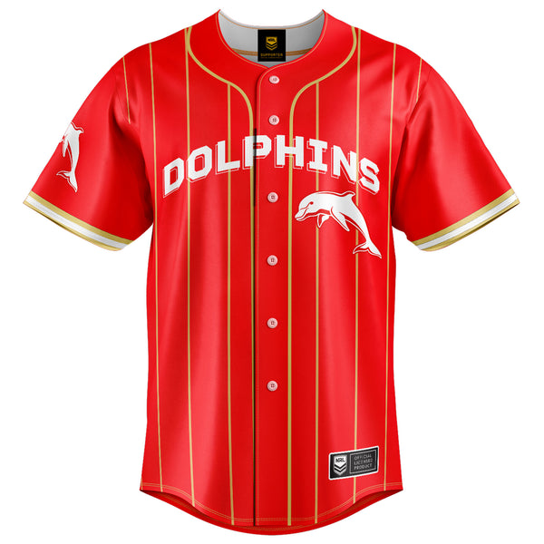 NRL Dolphins 'Slugger' Baseball Shirt