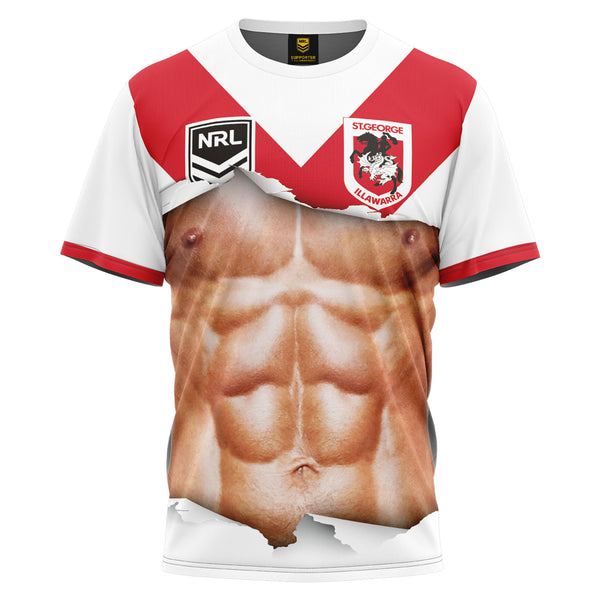 NRL Dragons Ripped Tee