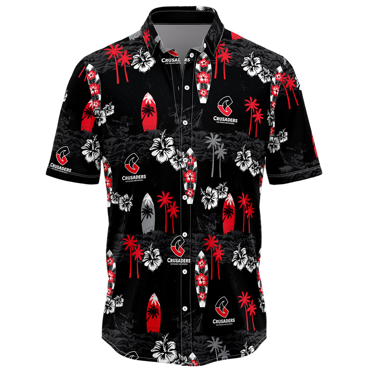 NZ Crusaders 'Shaka' Hawaiian Shirt