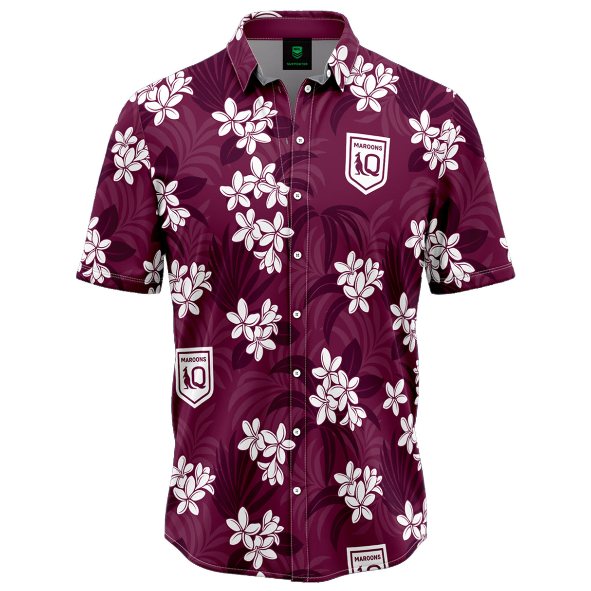QLD Maroons 'Reef' Hawaiian Shirt
