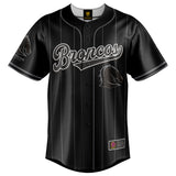 NRL Broncos Blackout Baseball Shirt - Adult
