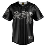 NRL Bulldogs Blackout Baseball Shirt - Adult