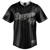 NRL Dragons Blackout Baseball Shirt - Adult