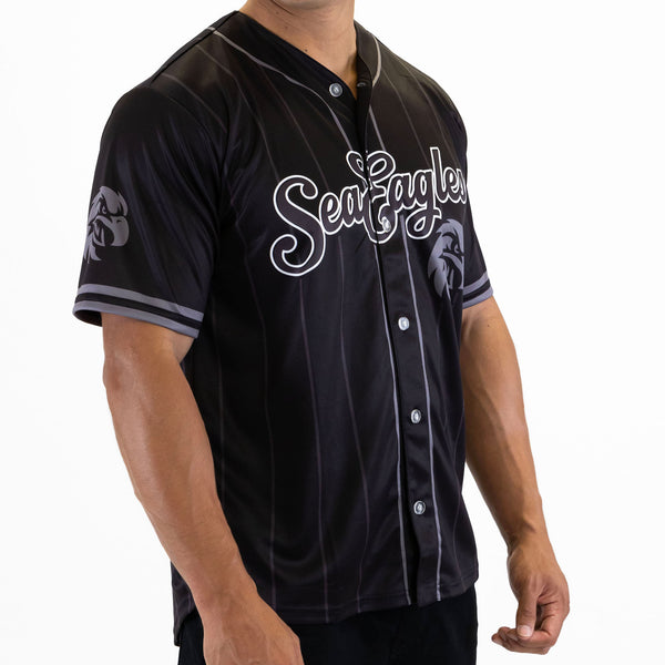 NRL Sea Eagles Blackout Baseball Shirt - Adult