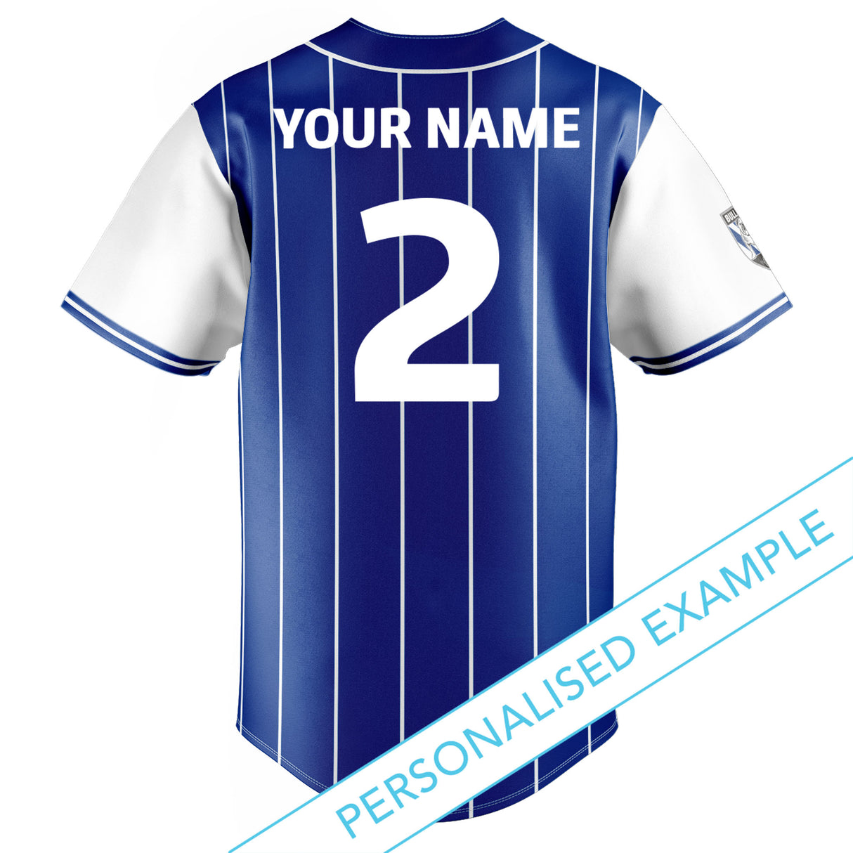 NRL Bulldogs 'Slugger' Baseball Shirt
