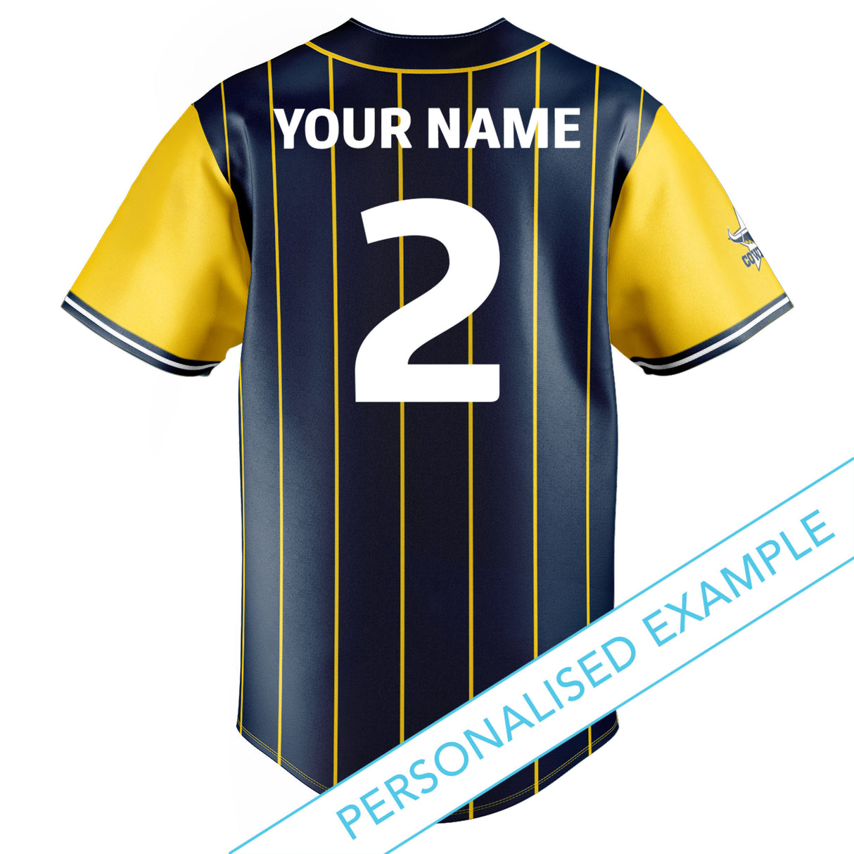 NRL Cowboys 'Slugger' Baseball Shirt