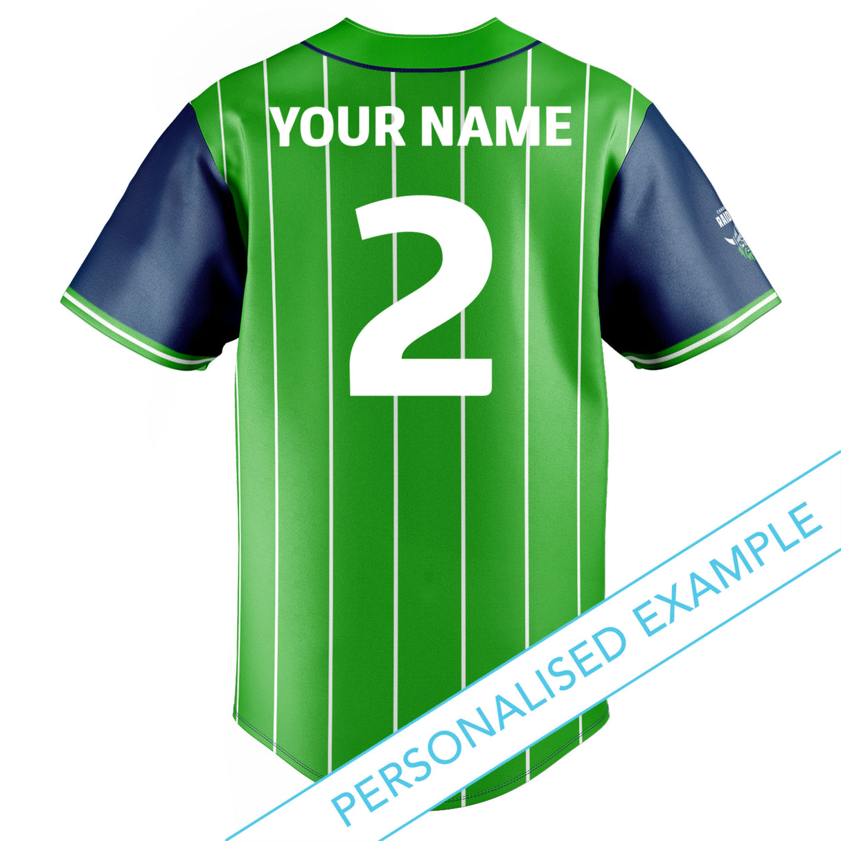 NRL Raiders 'Slugger' Baseball Shirt