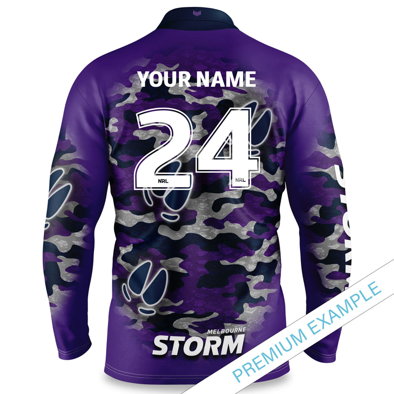 NRL Storm "Razorback" Outback Shirts - Adult