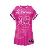 NRL Warriors 'Fuchsia Force' T-Shirt Dress