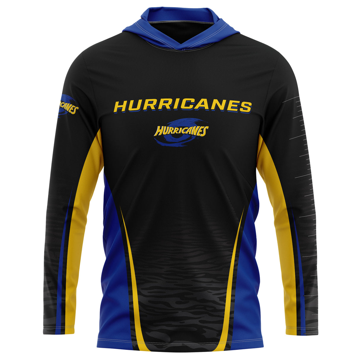 NZ Hurricanes 'Kaweka' Hooded Fishing Shirt - Adult