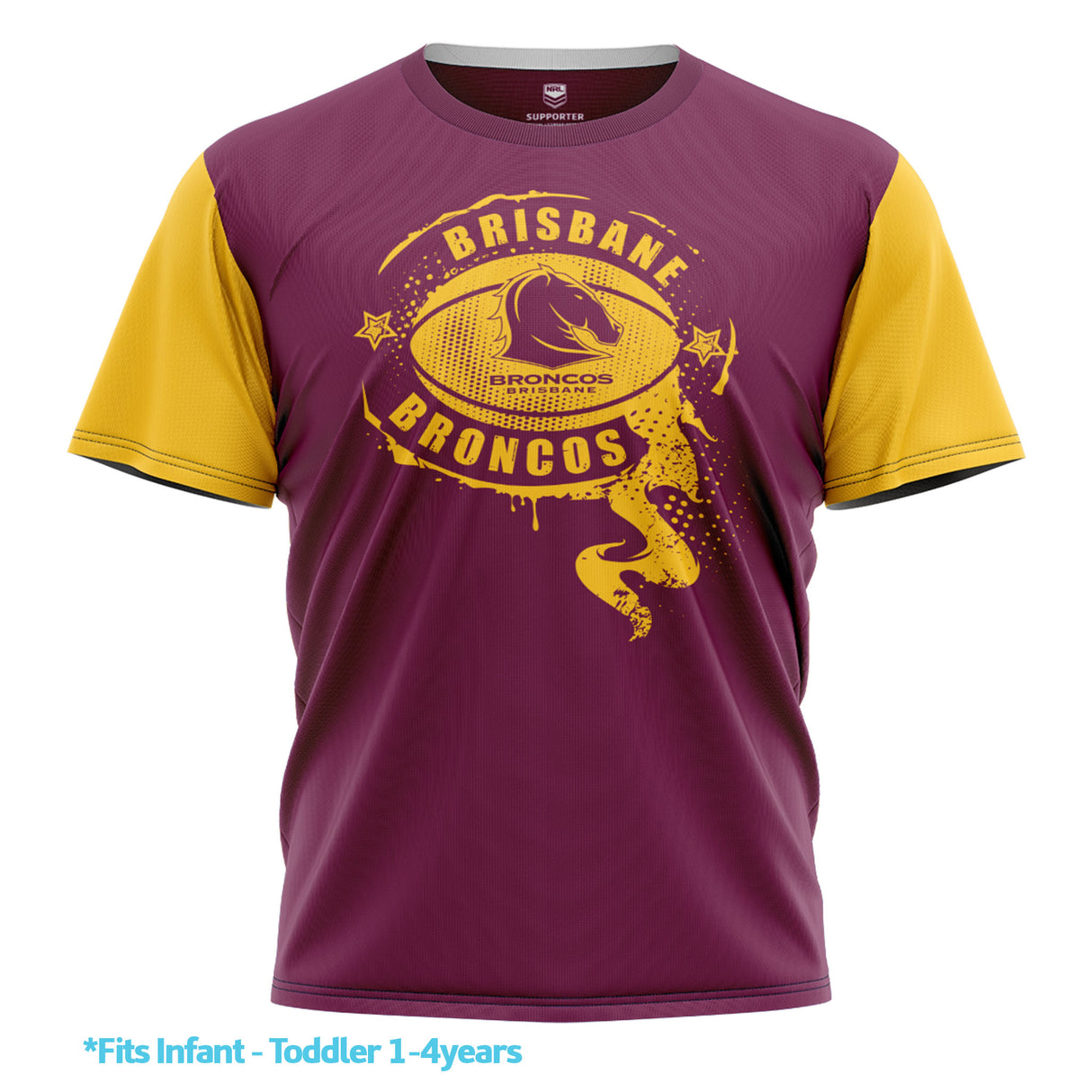 NRL Broncos 'Preston' Toddlers Tee
