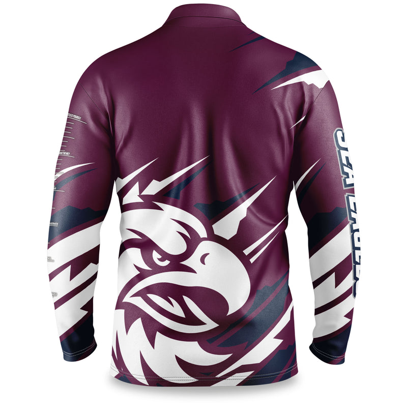 NRL Sea Eagles 'Ignition' Fishing Shirt - Adult