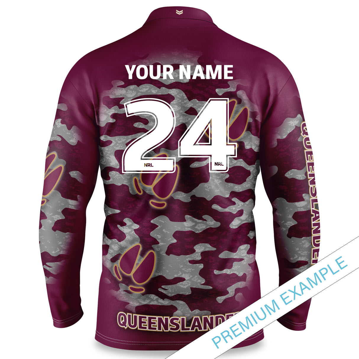 QLD Maroons "Razorback" Hunting Shirts - Adult