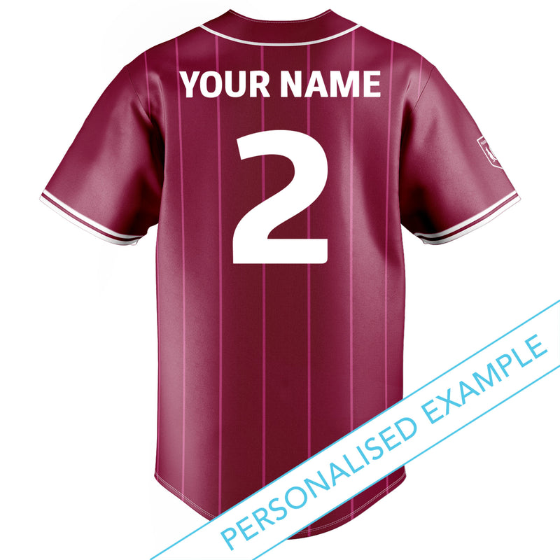 QLD Maroons 'Slugger' Baseball Shirt