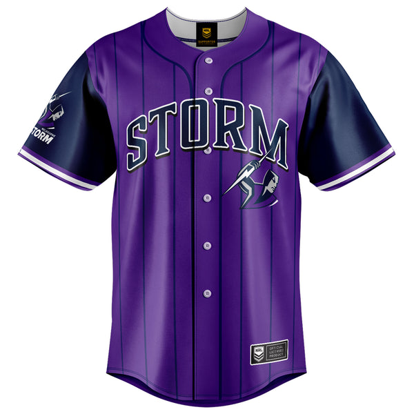 NRL Storm 'Slugger' Baseball Shirt