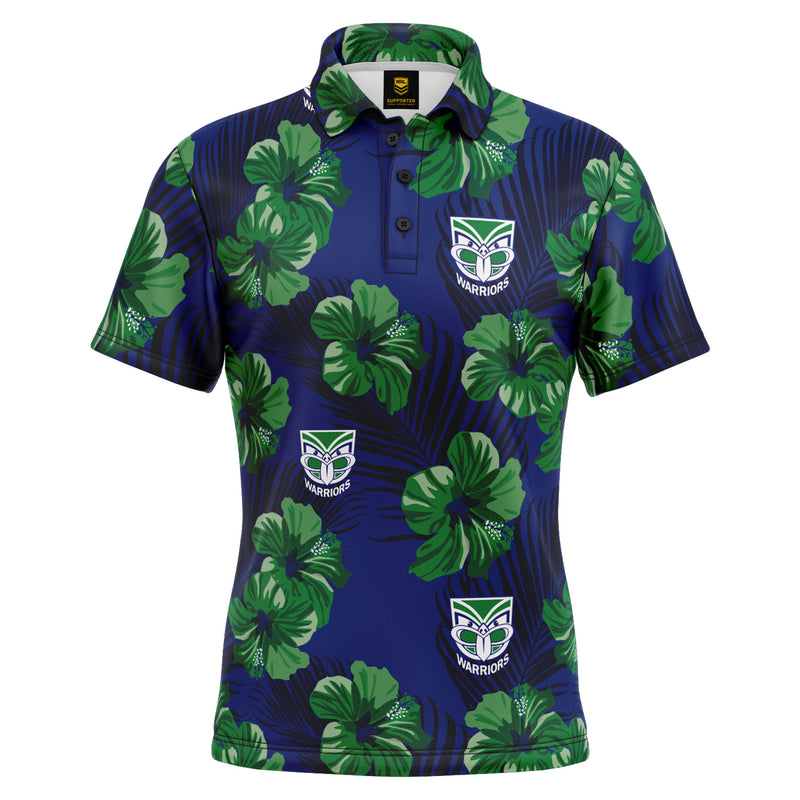 NRL Warriors 'Aloha' Golf Polo