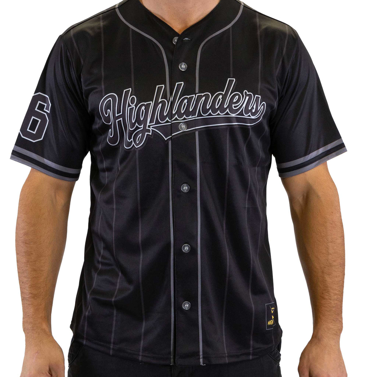 NZ Highlanders Blackout Baseball Shirt - Adult