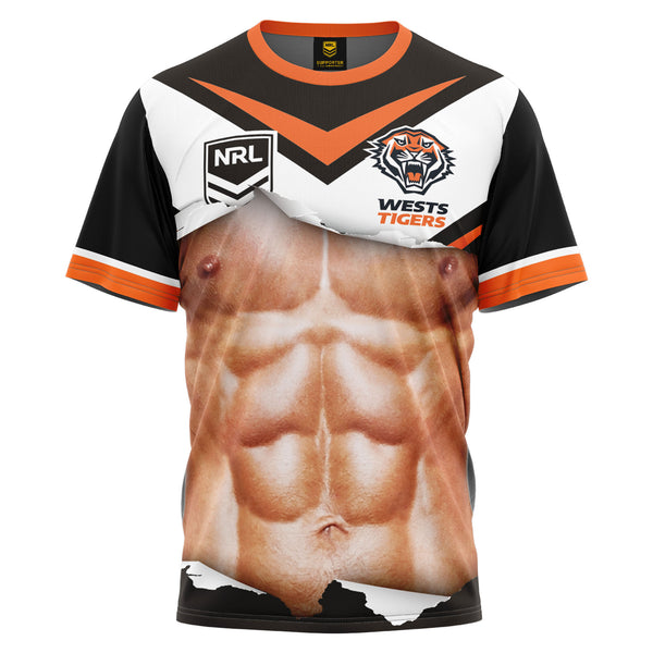 NRL West Tigers Ripped Tee