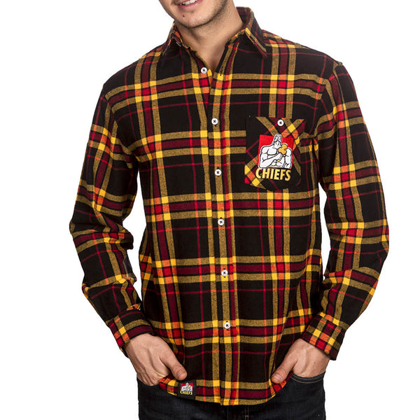 NZ Chiefs 'Ringbark' Flannel Shirt