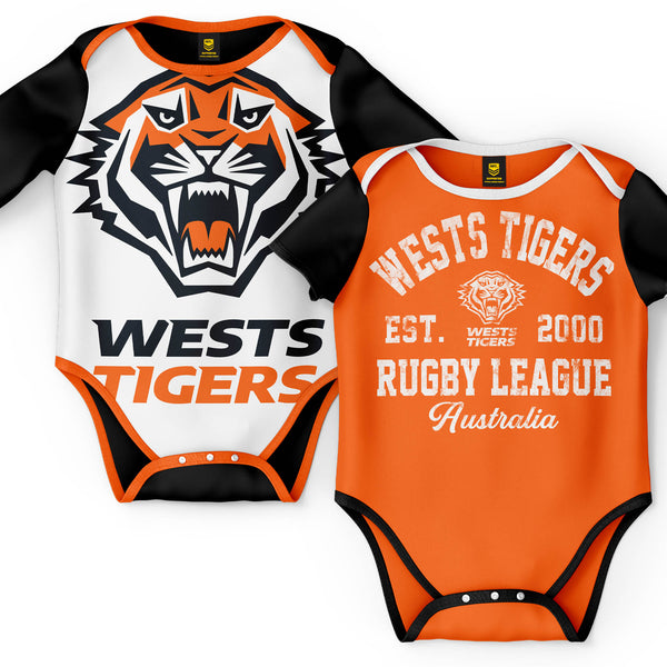NRL Wests Tigers Infant 2pc Gift Set