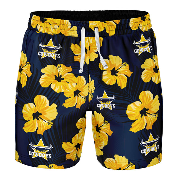 NRL Cowboys 'Aloha' Volley Swim Shorts