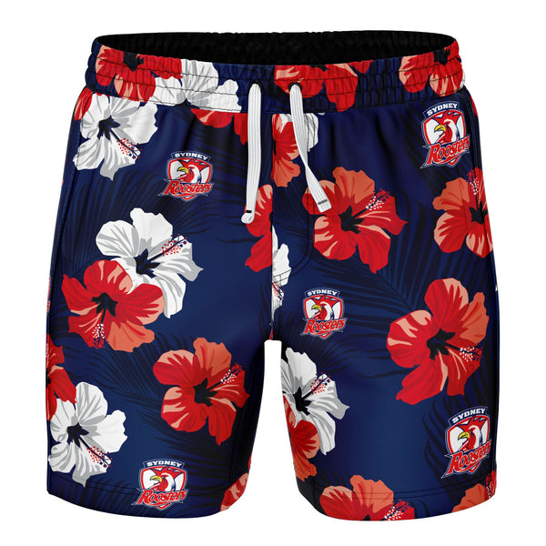 NRL Roosters 'Aloha' Volley Swim Shorts