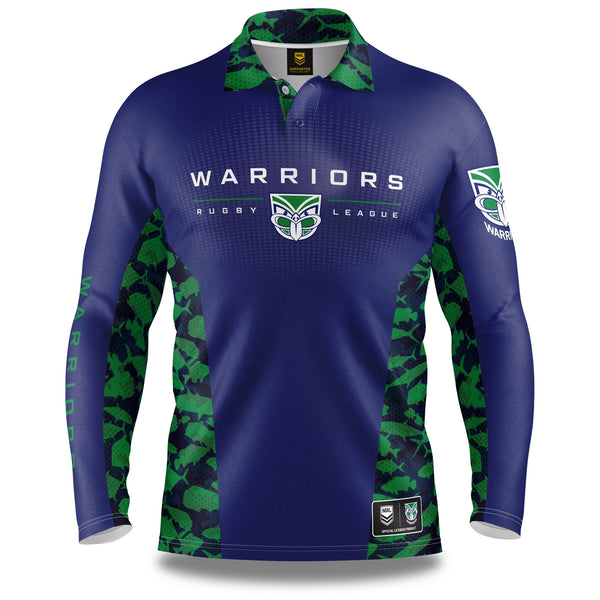 NRL Warriors 'Reef Runner' Fishing Shirt - Youth