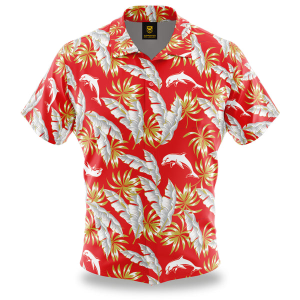NRL Dolphins 'Paradise' Hawaiian Shirt