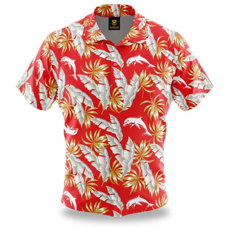 NRL Dolphins 'Paradise' Hawaiian Shirt