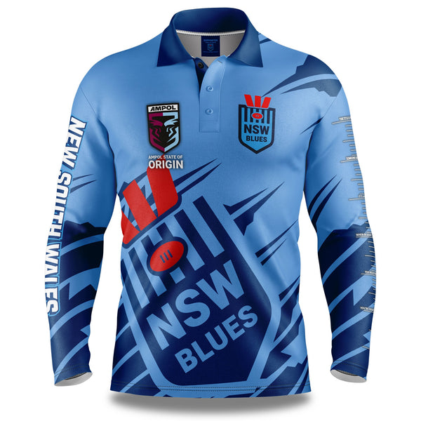 NSW Blues 'Ignition' Fishing Shirt - Adult