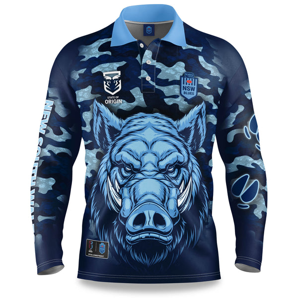 NSW Blues "Razorback" Outback Shirts - Youth