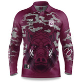 QLD Maroons "Razorback" Outback Shirts - Adult