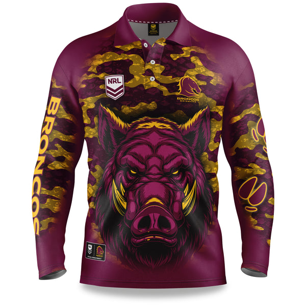 NRL Broncos "Razorback" Shirts - Adult