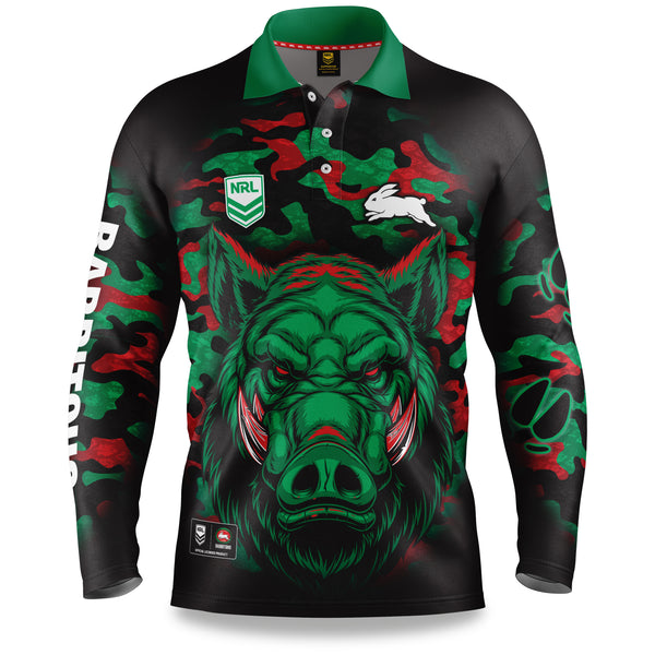 NRL Rabbitohs "Razorback" Outback Shirts - Adult