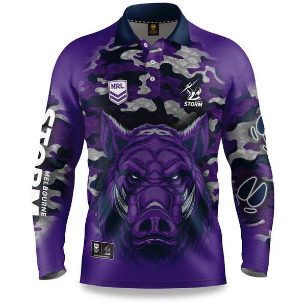 NRL Storm "Razorback" Outback Shirts - Adult