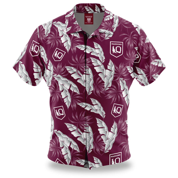 QLD Maroons 'Paradise' Hawaiian Shirt