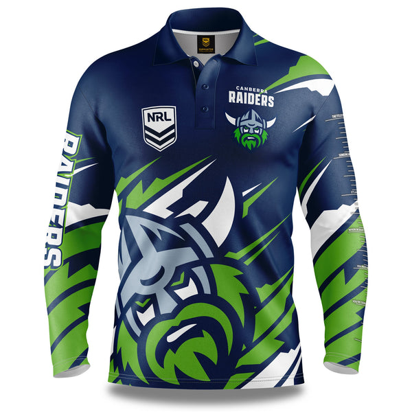 NRL Raiders 'Ignition' Fishing Shirt - Adult