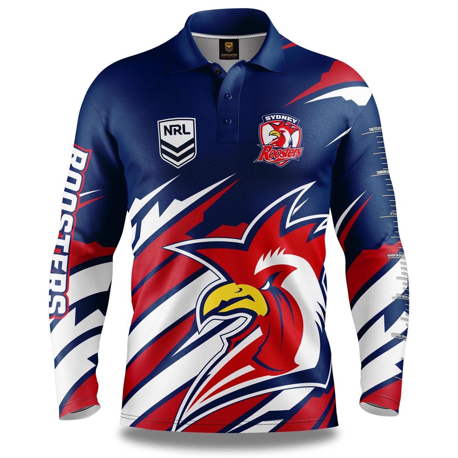 NRL Roosters 'Ignition' Fishing Shirt - Adult