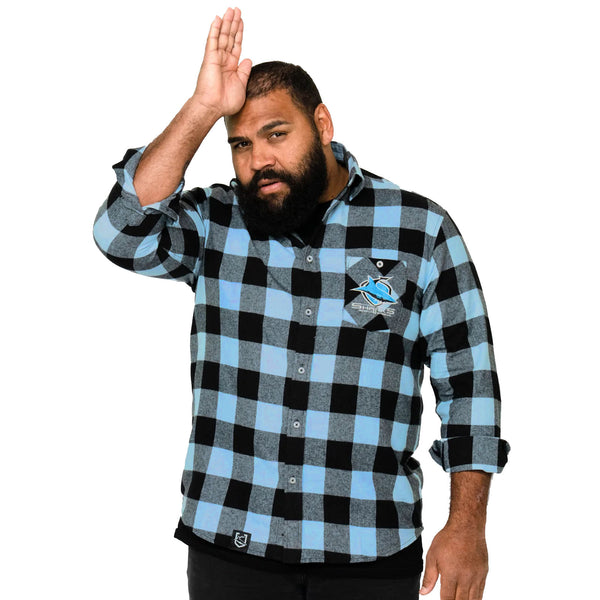 NRL Sharks 'Lumberjack' Flannel Shirt
