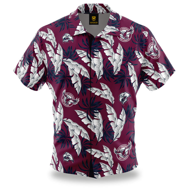 NRL Sea Eagles 'Paradise' Hawaiian Shirt