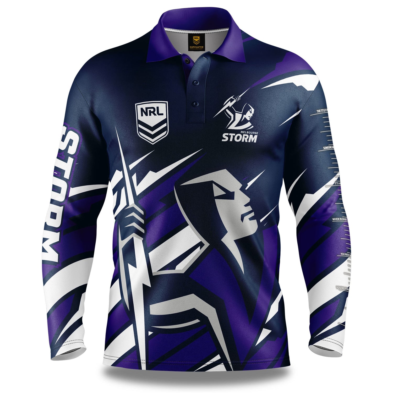 NRL Storm 'Ignition' Fishing Shirt - Adult