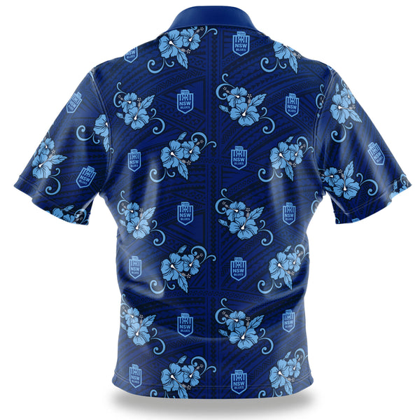 NSW Blues Tribal Button Up Shirt