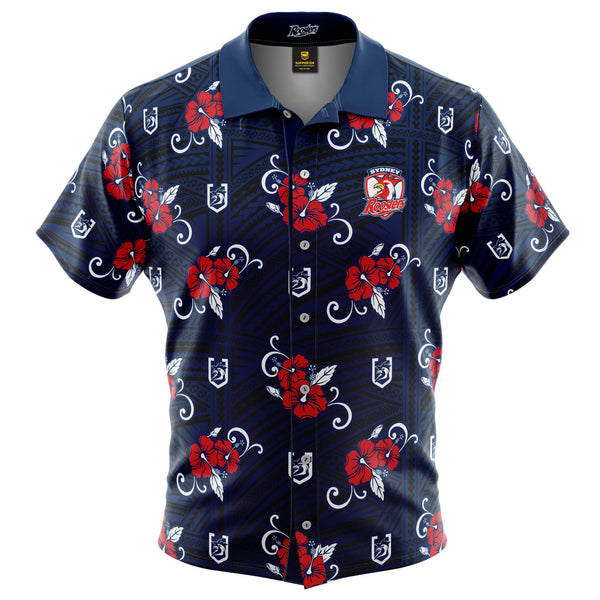 NRL Roosters Tribal Button Up Shirt